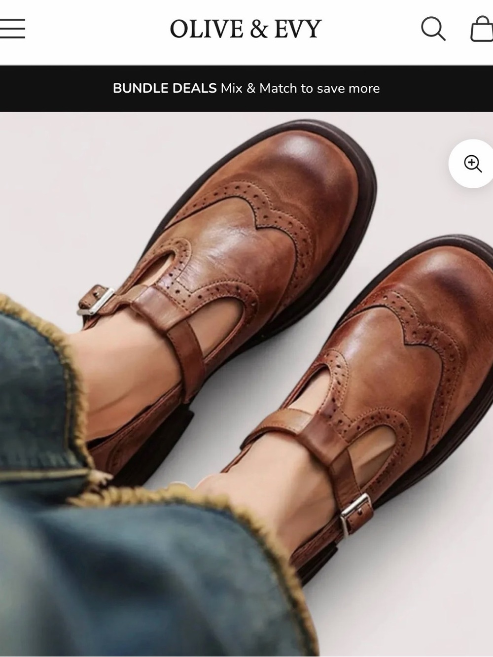 Olive and Evy Orthopedic leather Mary Jane shoes